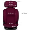 Kinderkraft Oneto3 i-Size - автокрісло для дітей (від 15 місяців до 12 років) • Cherry Pearl (KCONE300RED0000)