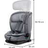 Kinderkraft Oneto3 i-Size - автокресло для детей (от 15 месяцев до 12 лет) • Cool Grey (KCONE300GRY0000)