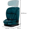Kinderkraft Oneto3 i-Size - автокрісло для дітей (від 15 місяців до 12 років) • Harbour Blue (KCONE300BLU0000)