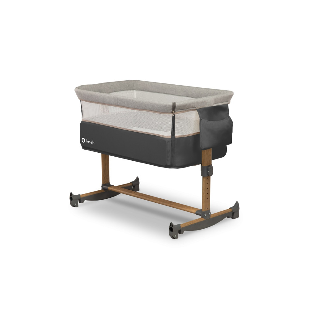 Приставная детская кроватка Lionelo Leonie Grey Stone Приставная детская кроватка Lionelo Leonie Grey Stone