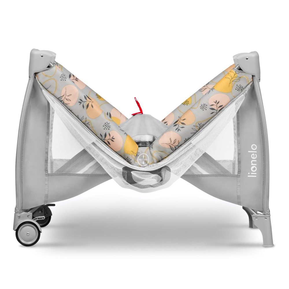 Детский манеж-кроватка Lionelo Stefi Plus Pink Yellow