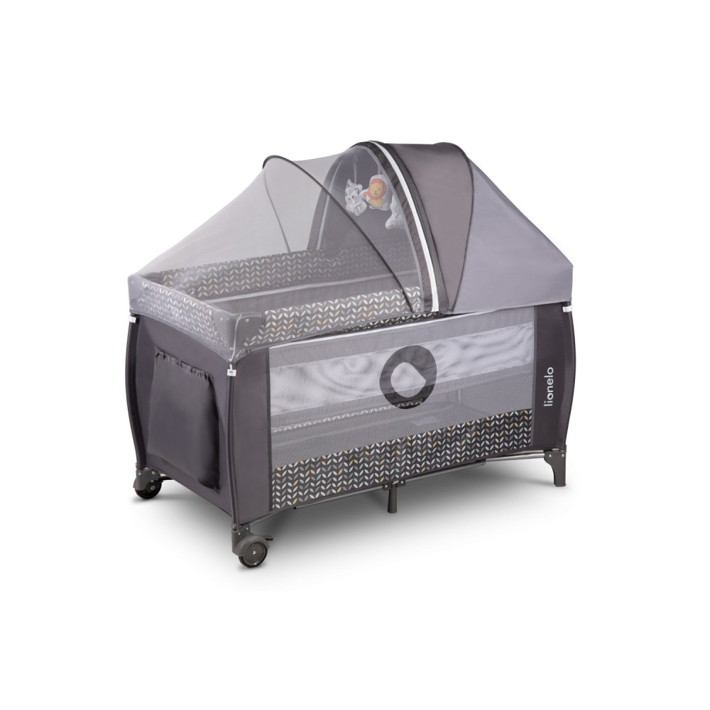 Детский манеж-кроватка Lionelo Sven Plus Grey Scandi