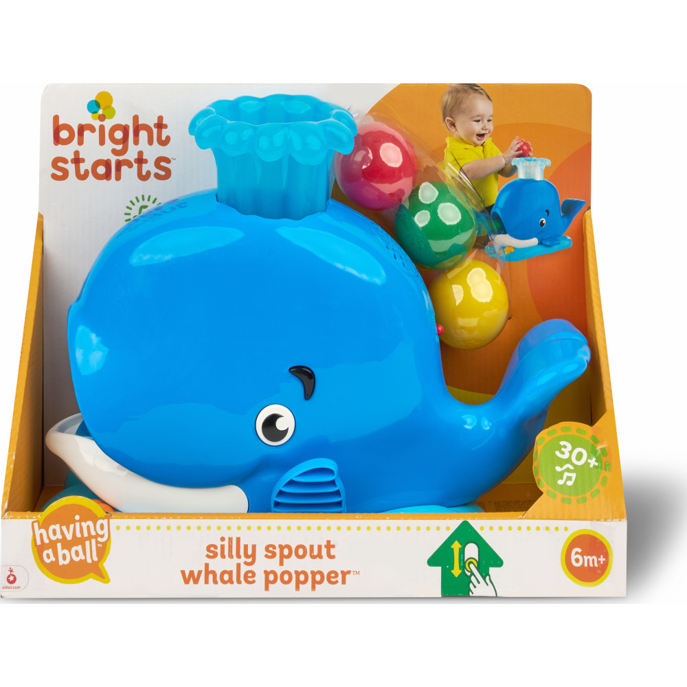 Игрушка музыкальная Bright Starts "Silly Spout Whale Popper"