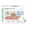 Ingenuity InLighten Bouncer - шезлонг-качель для новорожденных с режимом вибрации, успокаивающими мелодиями и игровой дугой • Nate (16667)