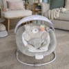 Ingenuity InLighten Bouncer - шезлонг-качель для новорожденных с режимом вибрации, успокаивающими мелодиями и игровой дугой • Nate (16667)
