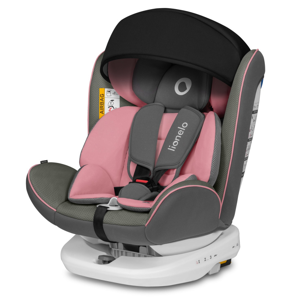 Автокрісло Lionelo Bastiaan One Pink Baby (white base)