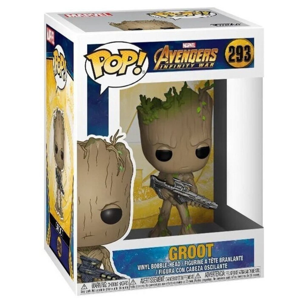 Фигурка Funko Pop! серии Мстители: Война бесконечности Грут с бластером (26904)
