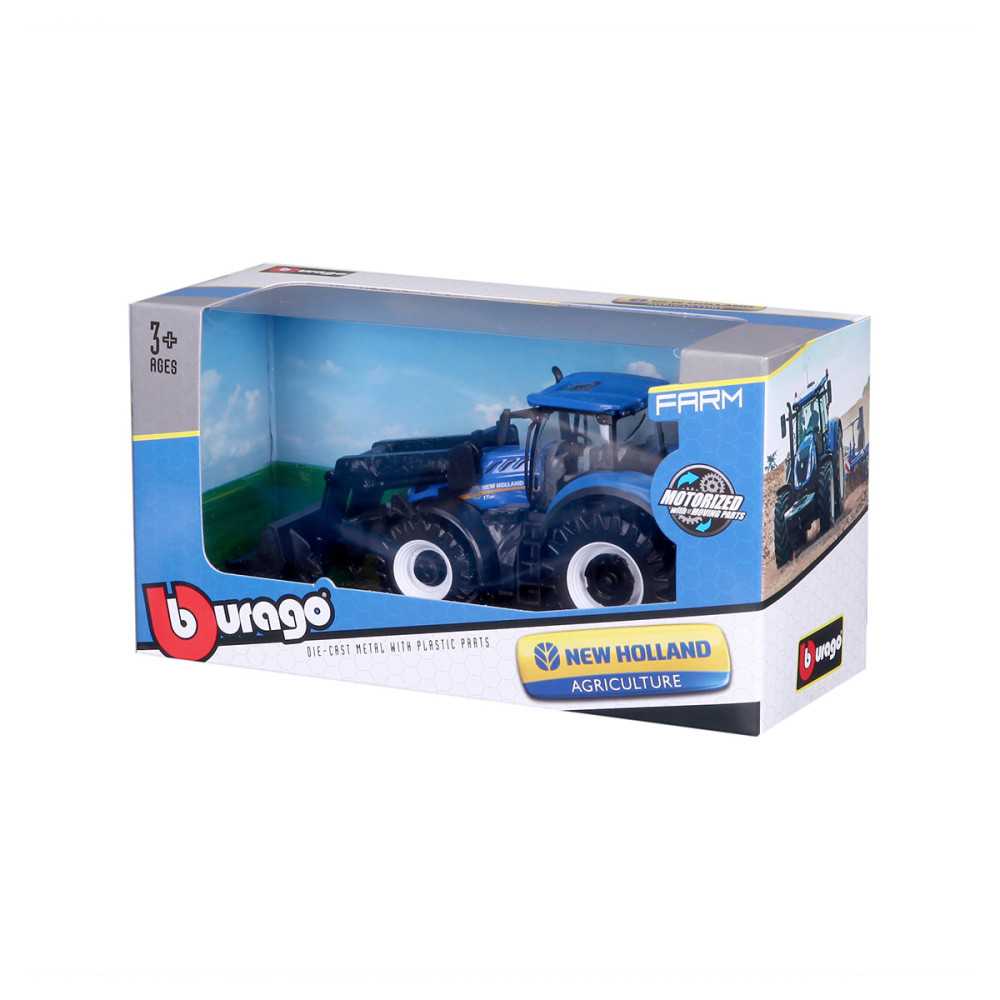 Автомодель Bburago Farm Трактор New Holland T7.315 (18-31632) Автомодель Bburago Farm Трактор New Holland T7.315 (18-31632)