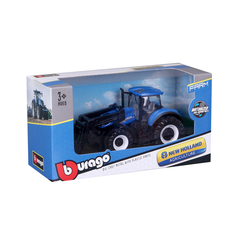 Автомодель Bburago Farm Трактор New Holland T7.315 (18-31632) Автомодель Bburago Farm Трактор New Holland T7.315 (18-31632)