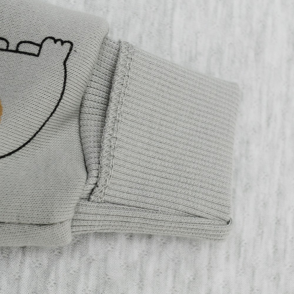 Комбинезон на молнии Minikin р.56 серый с рисунком (231571356)