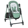 El Camino Crystal ME 1037-B - стільчик для годування на колесах (чохол з екошкіри, м'який матрацик, захист від сповзання) • Green