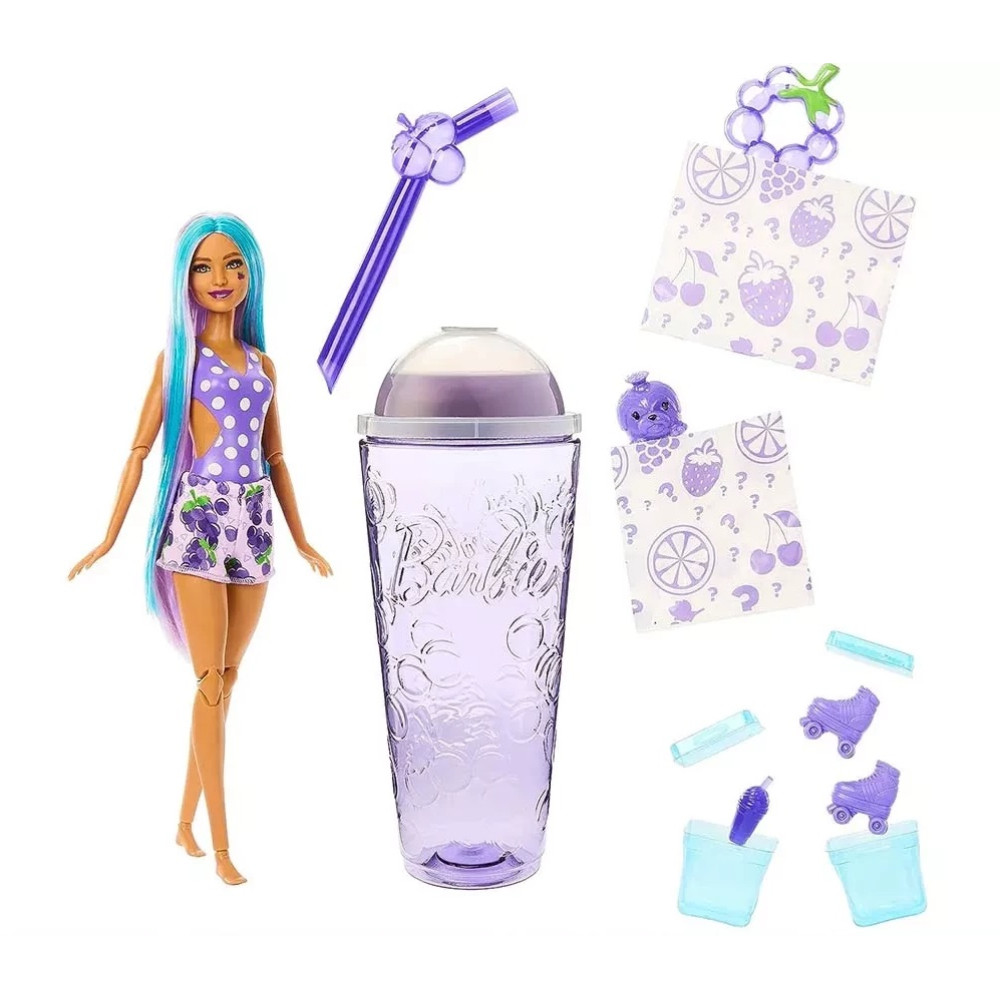 Игровой набор Barbie Pop Reveal, серия Сочные фрукты, Виноградная садовая (HNW44)