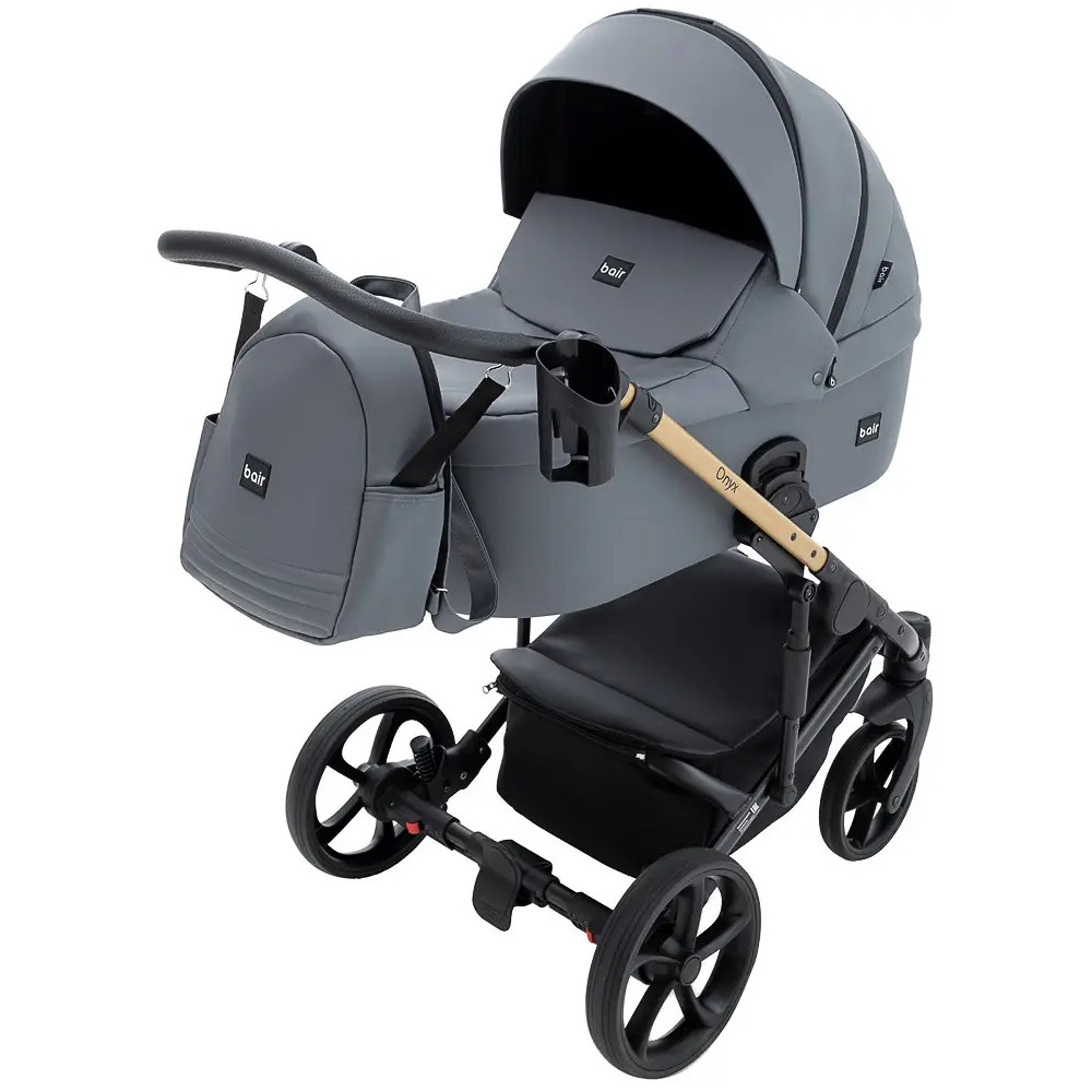 Коляска 2 в 1 Bair Onyx Eco, графіт (OE-47)