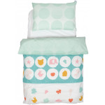 Постільний комплект Twins Organic Line Animals 5 ел. ментол (5091-OL-021)