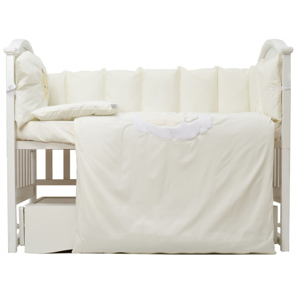 Постільний комплект Babycentre & Twins Moonlight 6 ел. беж світлий (4011-BTMO-202)
