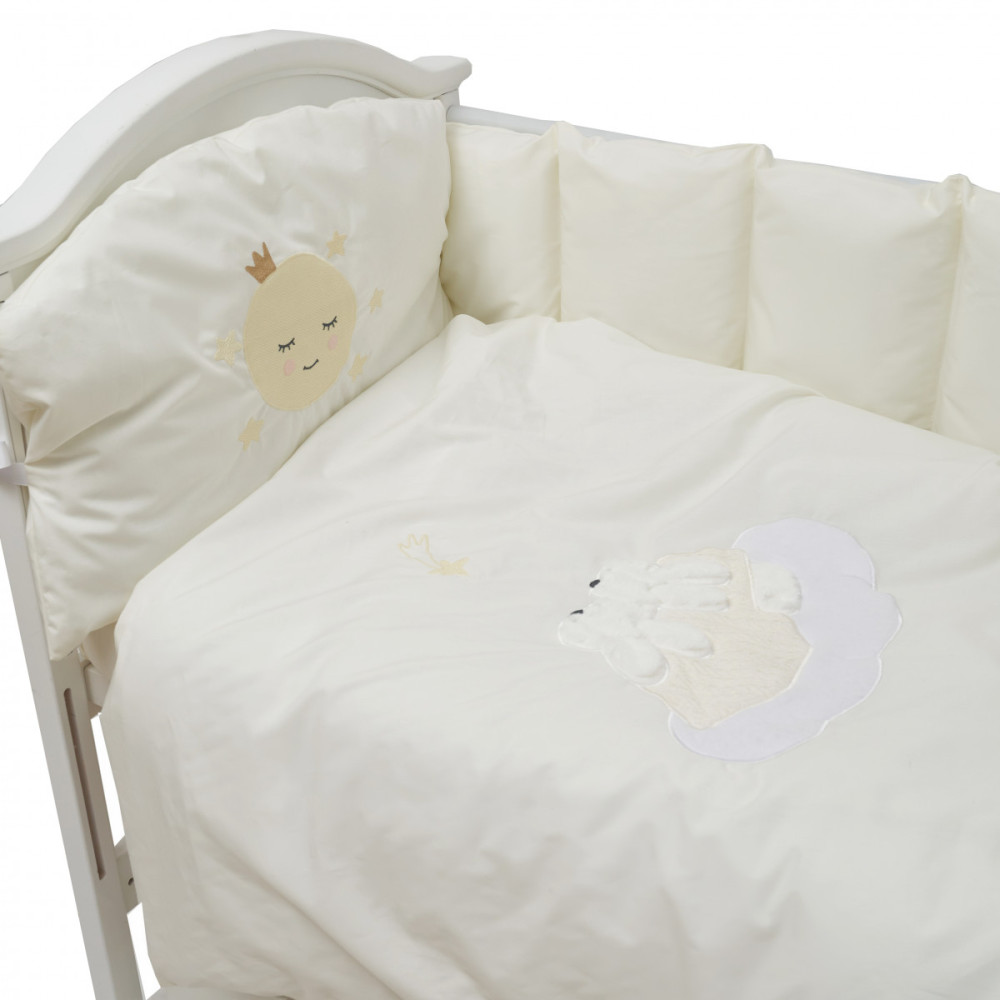 Постільний комплект Babycentre & Twins Moonlight 6 ел. беж світлий (4011-BTMO-202)