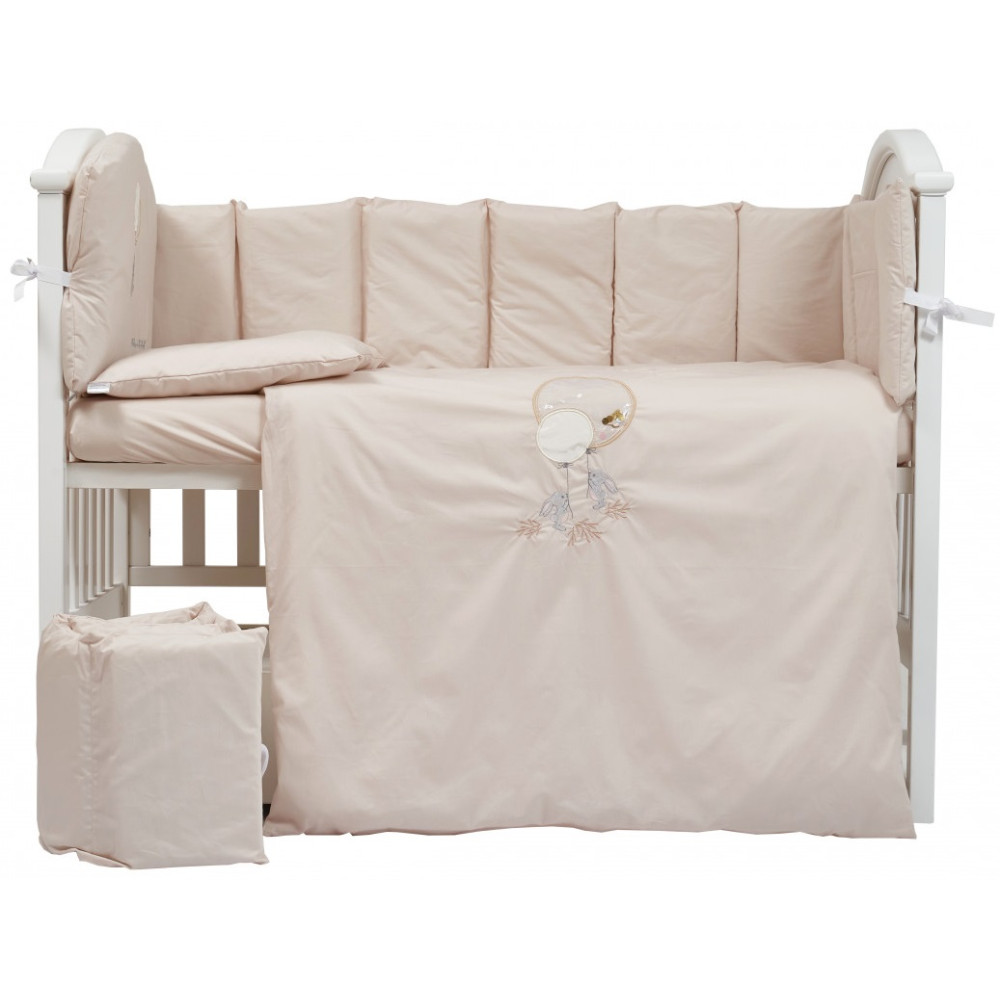 Постільний комплект Babycentre & Twins Welcome to the world 6 ел. бежевий (4012-BTWW-02)