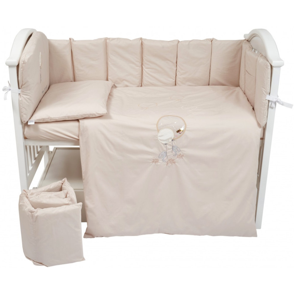 Постільний комплект Babycentre & Twins Welcome to the world 6 ел. бежевий (4012-BTWW-02)