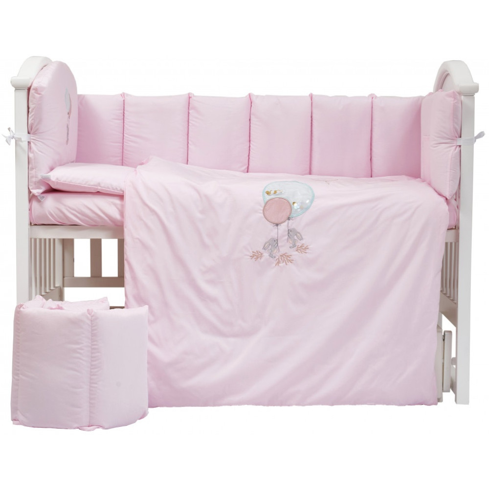 Постільний комплект Babycentre & Twins Welcome to the world 6 ел. рожевый (4012-BTWW-08)