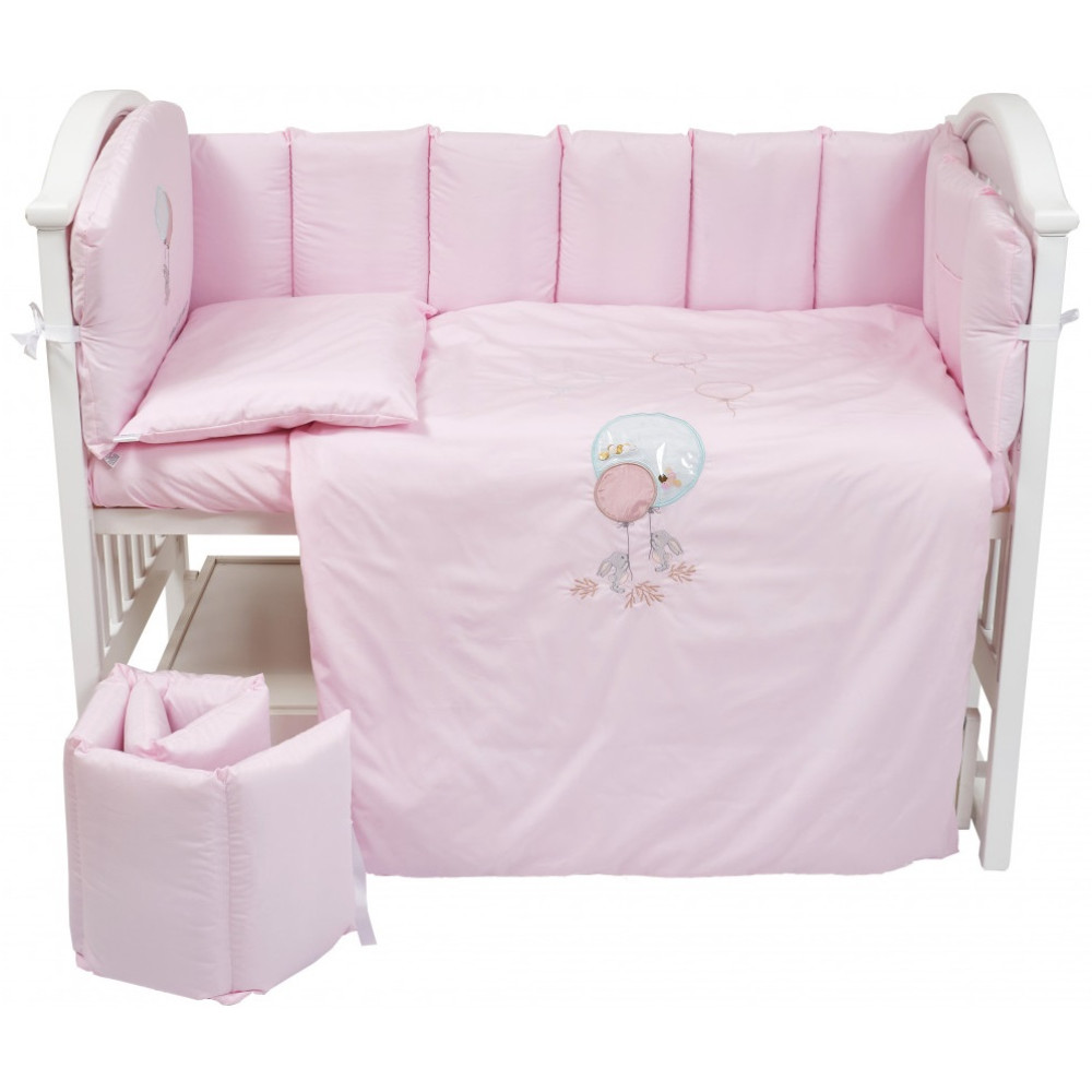 Постільний комплект Babycentre & Twins Welcome to the world 6 ел. рожевый (4012-BTWW-08)