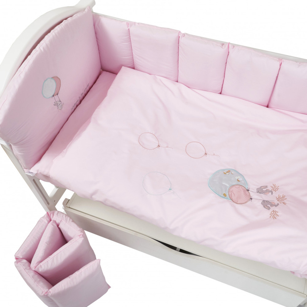 Постільний комплект Babycentre & Twins Welcome to the world 6 ел. рожевый (4012-BTWW-08)