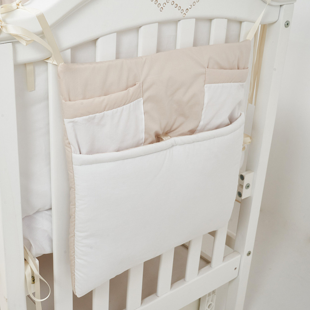 Постільний комплект Twins Dolce Loving bear 7 ел. білий/беж (4075-DLB-02)