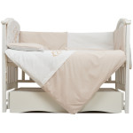 Постільний комплект Twins Dolce Loving bear 7 ел. білий/беж (4075-DLB-02)