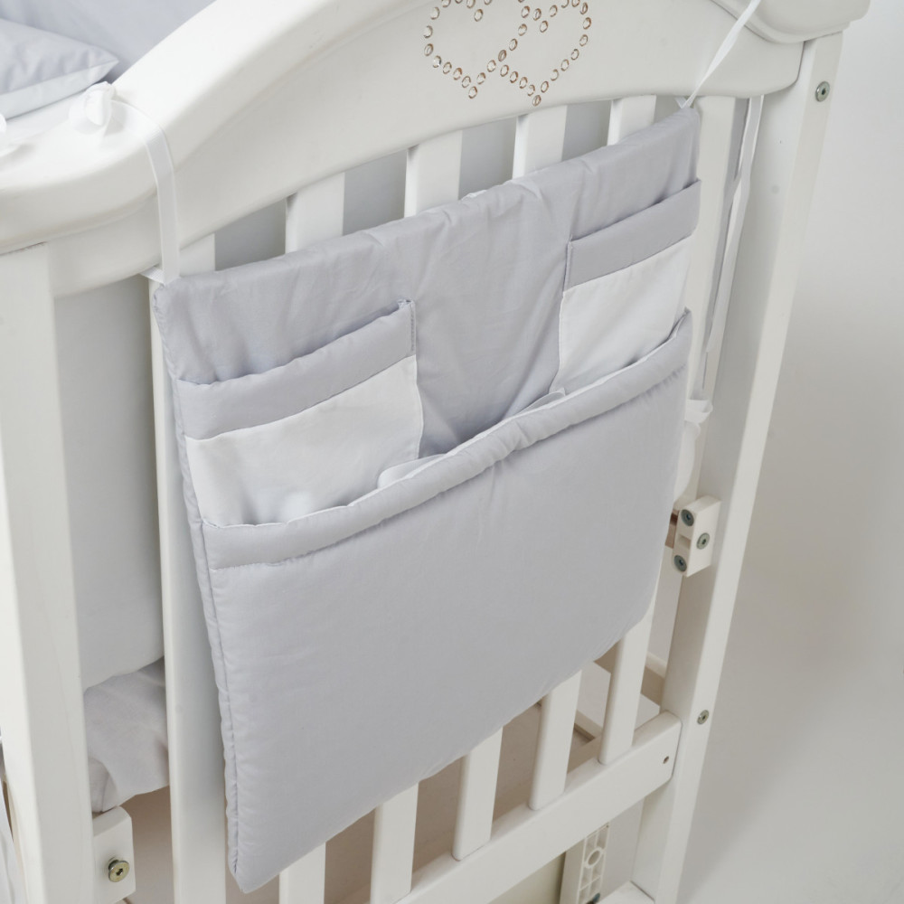 Постільний комплект Twins Dolce Loving bear 7 ел. білий/сірий (4075-DLB-10)