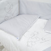 Постільний комплект Twins Dolce Loving bear 7 ел. білий/сірий (4075-DLB-10)