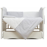 Постільний комплект Twins Dolce Loving bear 7 ел. білий/сірий (4075-DLB-10)