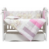 Постельный комплект Twins Dolce Друзья зайчики 7 эл. розовый (4060-D7-002)