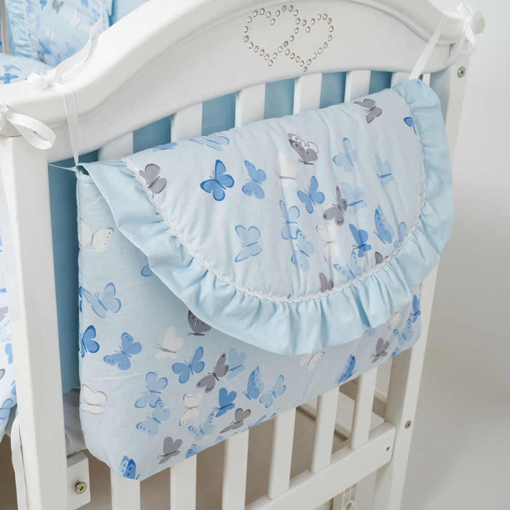 Постільний комплект Twins Romantic Spring collection 7 ел. блакитний (4027-TRS-04)