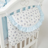 Постільний комплект Twins Romantic Spring collection 7 ел. блакитний (4027-TRS-04F)