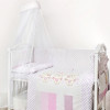 Постельный комплект Twins Dolce Друзья зайчики 8 эл. розовый (4060-D-002)