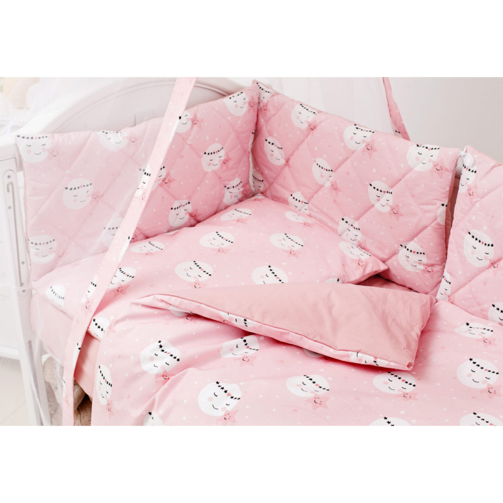 Постельный комплект Twins Premium Glamour 8 эл. розовый (4029-TGM-08)