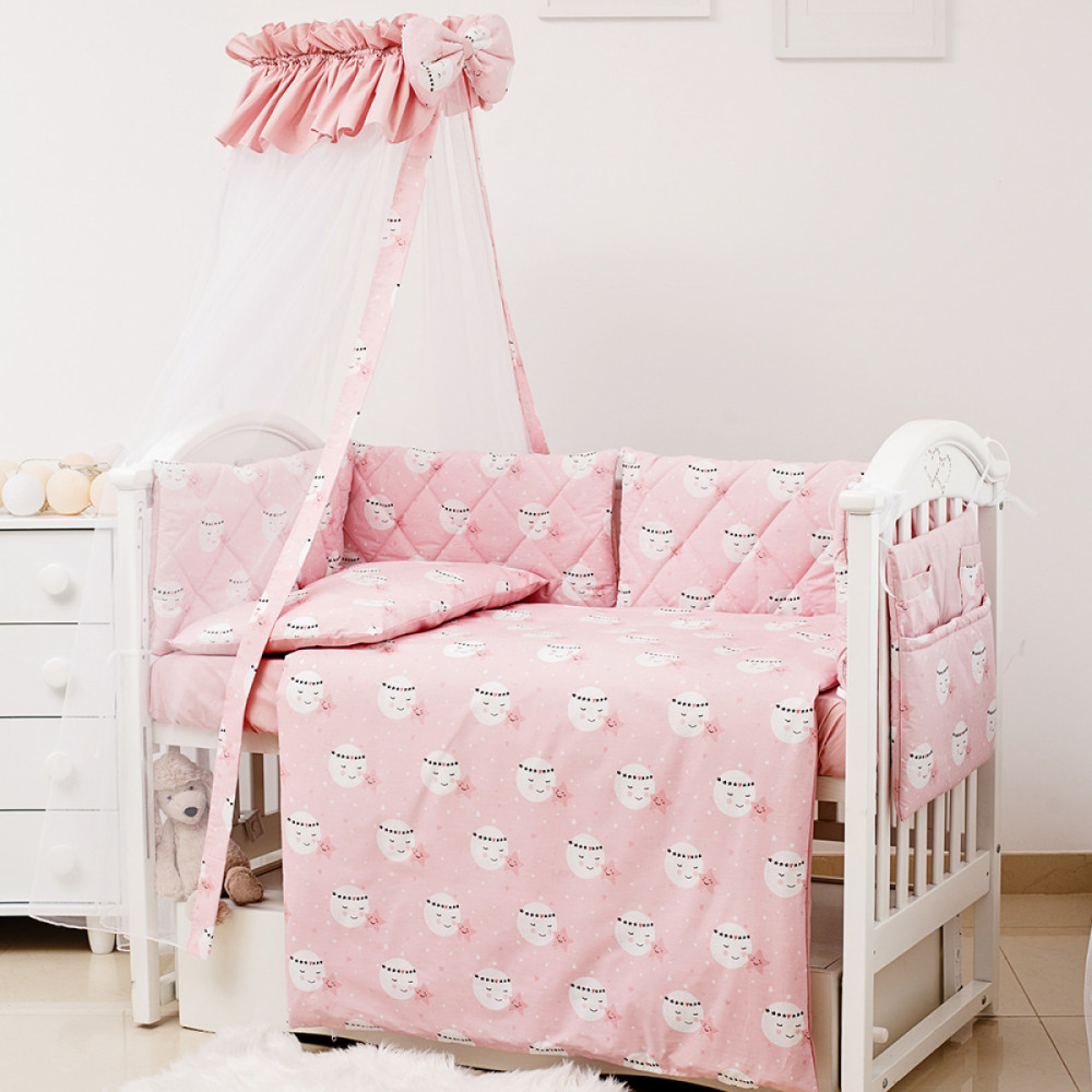 Постельный комплект Twins Premium Glamour 8 эл. розовый (4029-TGM-08)