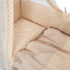 Постельный комплект Twins Standard New Горошки 8 эл. бежевый (4050-CN-02Г)