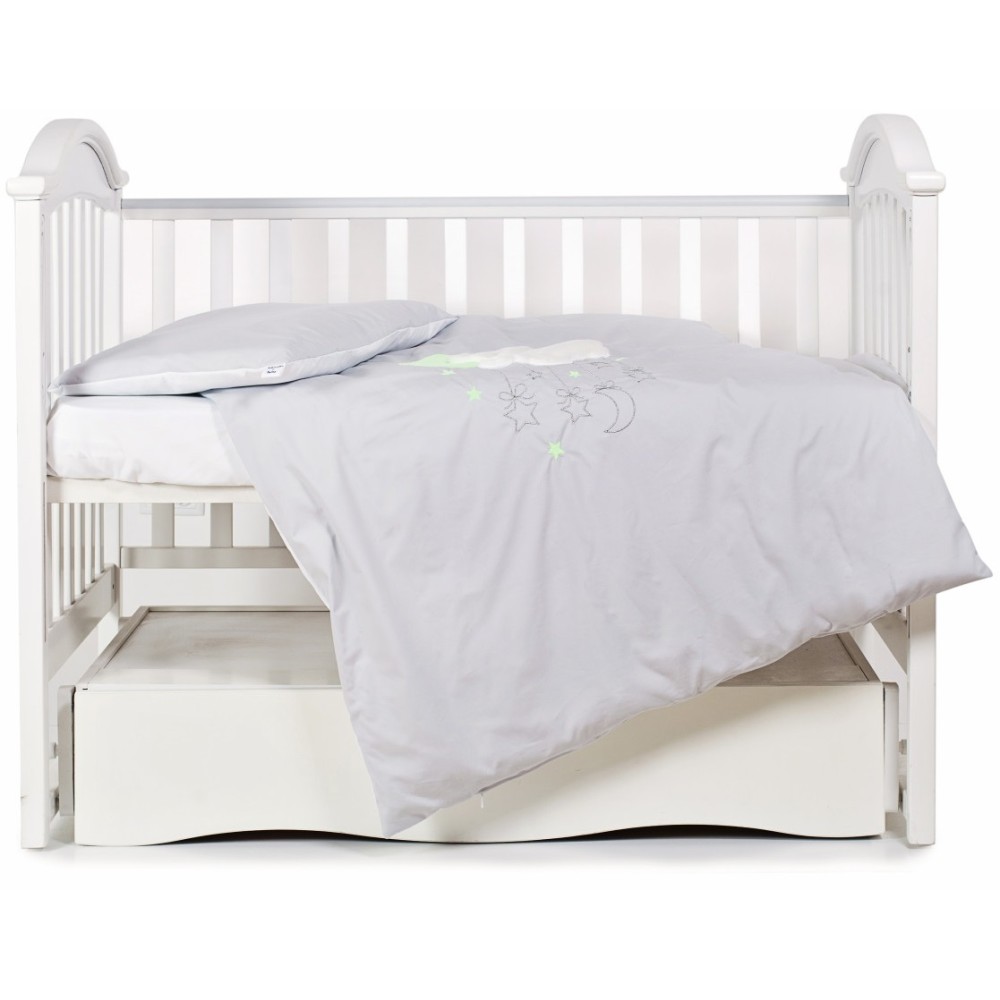 Змінна постіль Babycentre & Twins Moonlight 3 ел. сірий (4011-ZBTMO-010)