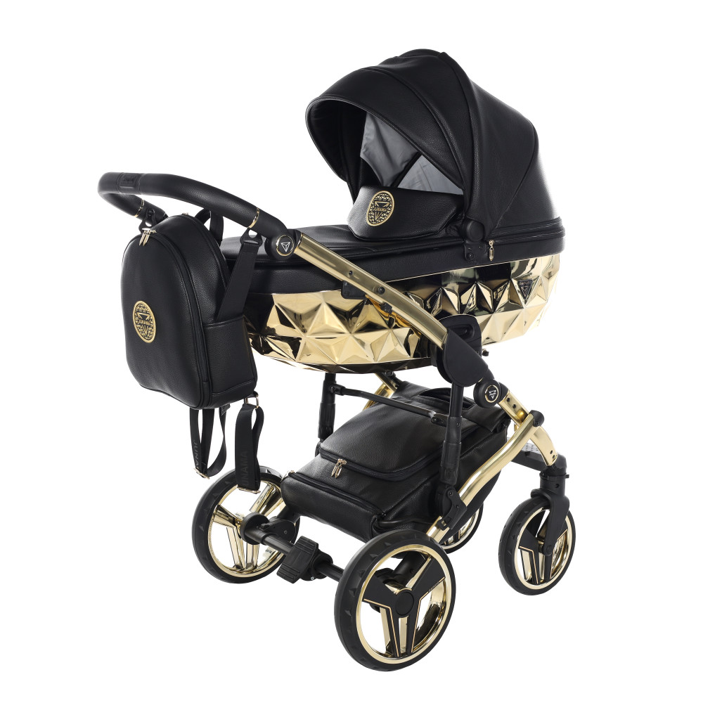 Коляска 2 в 1 Junama Hand Craft 05 Black-Gold (J-HC-05)