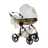 Коляска 2 в 1 Junama Hand Craft 08 White-Gold (J-HC-08)
