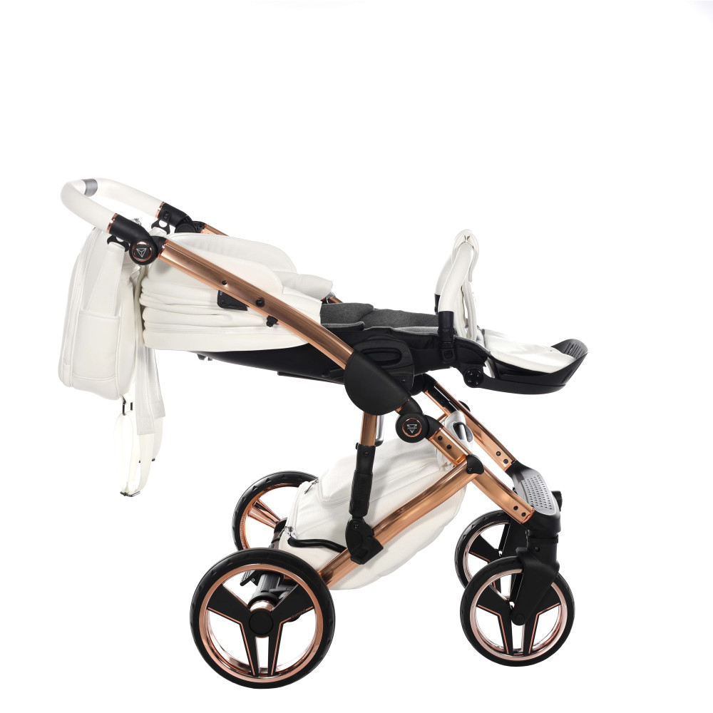 Коляска 2 в 1 Junama Hand Craft 09 White-Copper (J-HC-09)