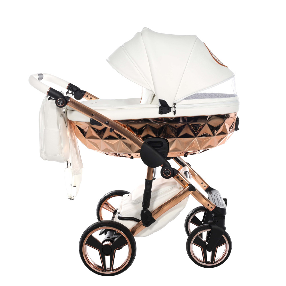 Коляска 2 в 1 Junama Hand Craft 09 White-Copper (J-HC-09)