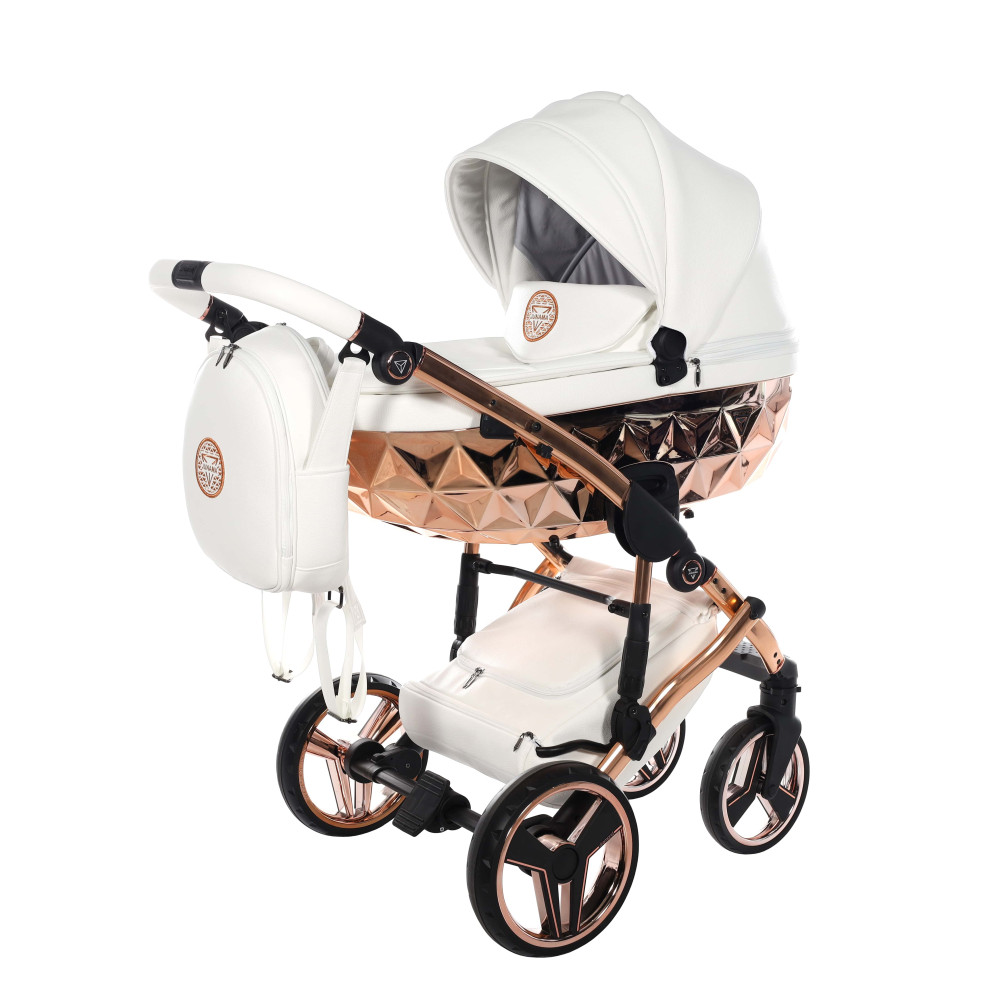 Коляска 2 в 1 Junama Hand Craft 09 White-Copper (J-HC-09)