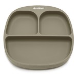 Силиконовая секционная тарелка Davidam Sand Green