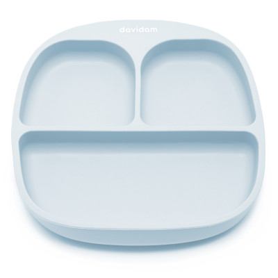 Силіконова секційна тарілка Davidam Ice Blue Силіконова секційна тарілка Davidam Ice Blue