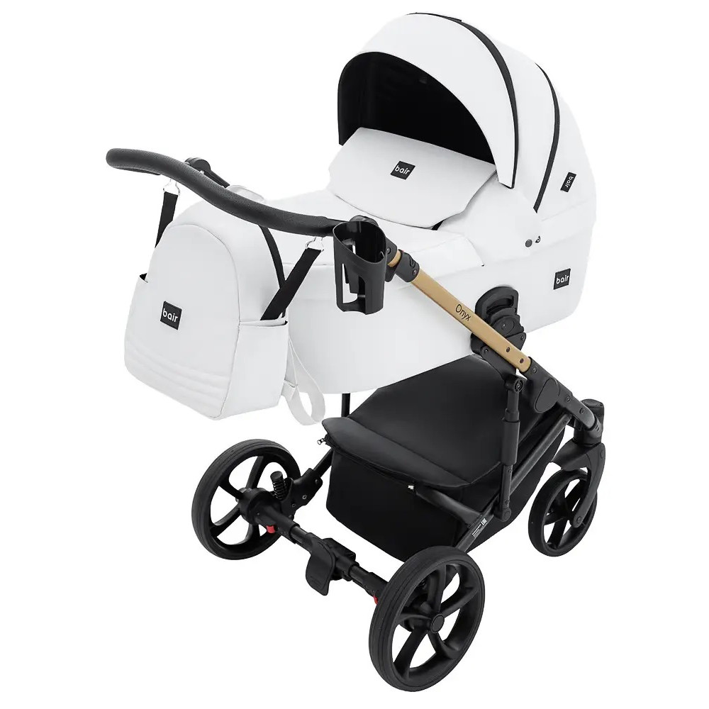 Коляска 2 в 1 Bair Onyx Eco, білий (OE-02)
