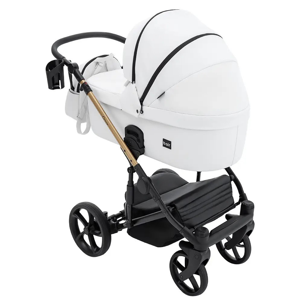 Коляска 2 в 1 Bair Onyx Eco, білий (OE-02) Коляска 2 в 1 Bair Onyx Eco, білий (OE-02)