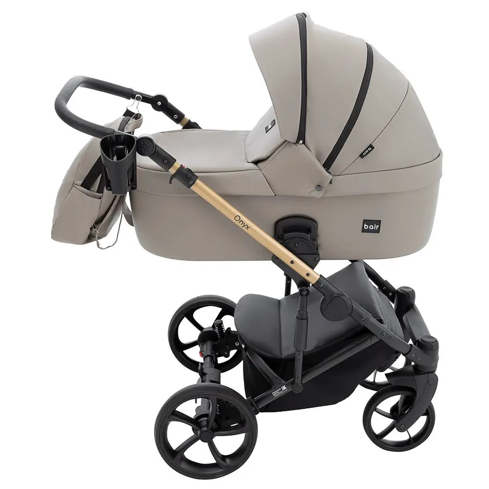 Коляска 2 в 1 Bair Onyx Eco, капучино (OE-04)
