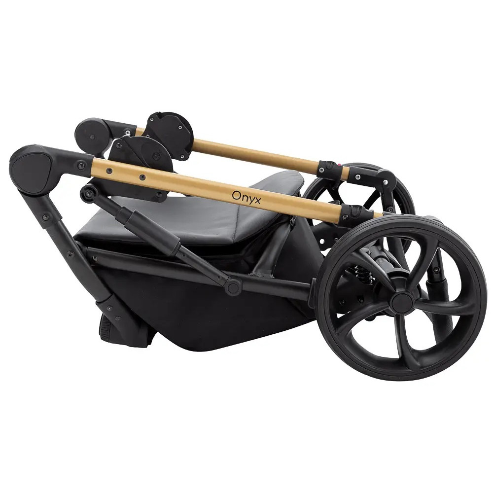 Коляска 2 в 1 Bair Onyx Eco, чорний (OE-01)
