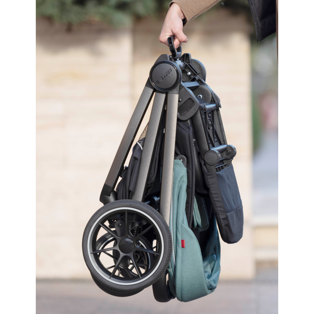 Carrello Ultra CRL-5525 - прогулочная коляска с реверсивным блоком (сиденье устанавливается лицом к маме), регулируется высота капюшона, компактно складывается • Avocado Green